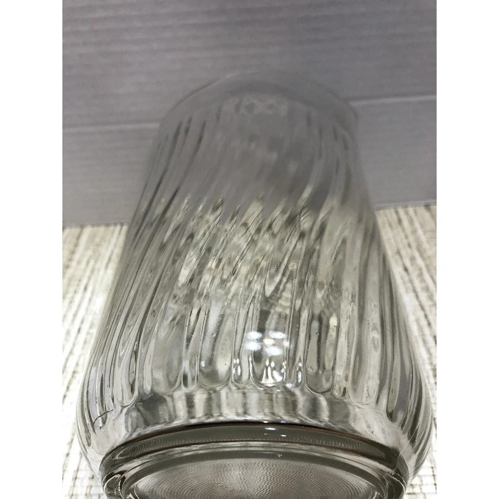 Vintage‎ Glass Pitcher Swirl Design Clear Heavy Duty Beverage Drinkware